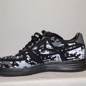 NIKE LUNAR FORCE 1 DIGI NRG 'CAMO BLACK'